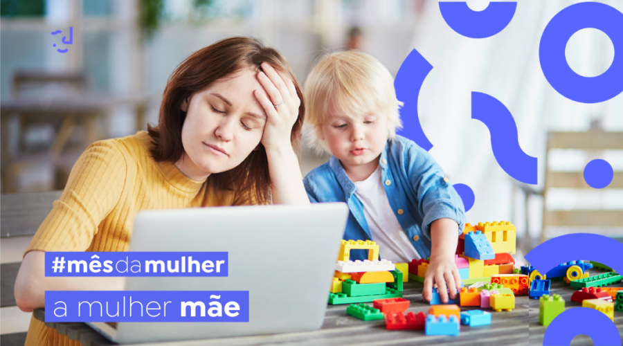 A mulher-mãe está cansada